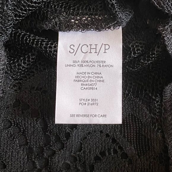 CABI Black Tempest Lace Blouse Long Sleeve Top. Size Small. EUC! - Picture 8 of 11